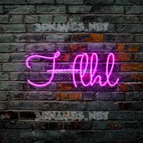 hlhl in Pink Neon style - 3D name wallpaper hlhl in Pink Neon style - 3D name wallpaper