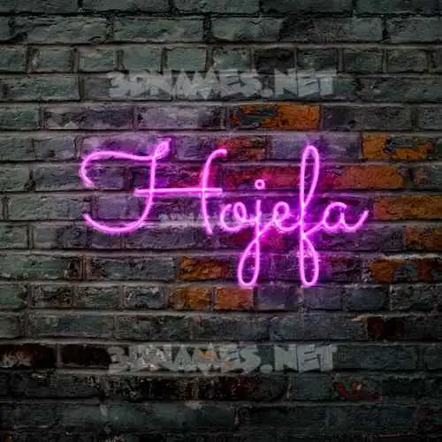 hojefa in Pink Neon style - 3D name wallpaper hojefa in Pink Neon style - 3D name wallpaper
