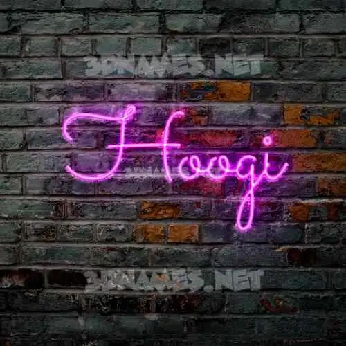 hoogi in Pink Neon style - 3D name wallpaper hoogi in Pink Neon style - 3D name wallpaper