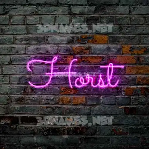 horst in Pink Neon style - 3D name wallpaper horst in Pink Neon style - 3D name wallpaper