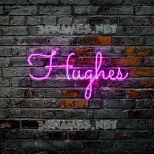hughes in Pink Neon style - 3D name wallpaper hughes in Pink Neon style - 3D name wallpaper