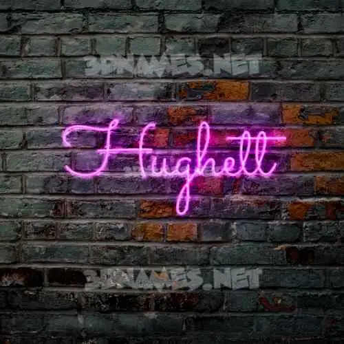 hughett in Pink Neon style - 3D name wallpaper hughett in Pink Neon style - 3D name wallpaper