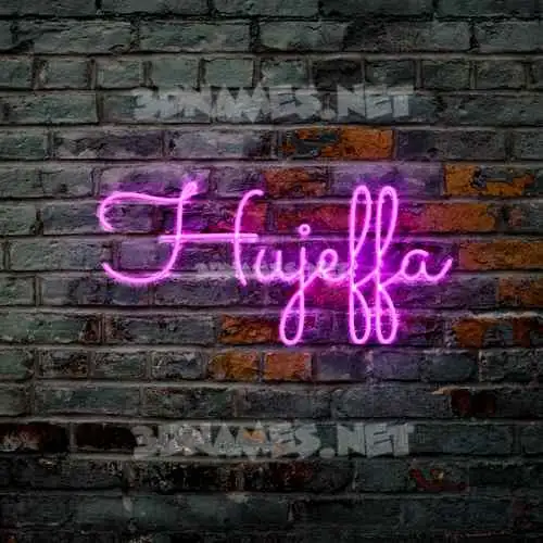 hujeffa in Pink Neon style - 3D name wallpaper hujeffa in Pink Neon style - 3D name wallpaper