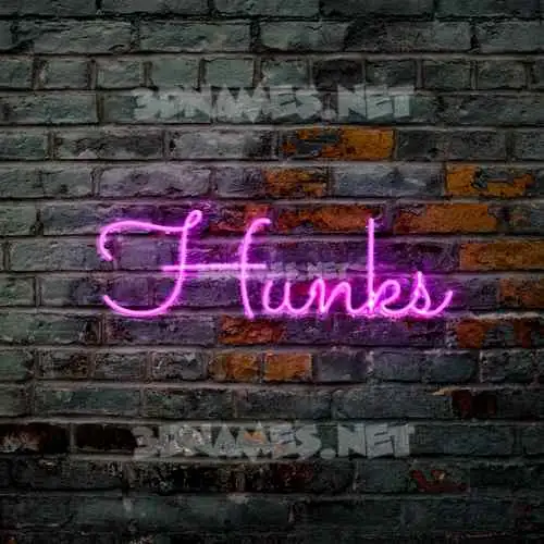 hunks in Pink Neon style - 3D name wallpaper hunks in Pink Neon style - 3D name wallpaper