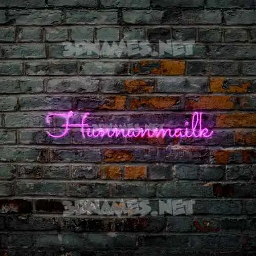 hunnanmailk in Pink Neon style - 3D name wallpaper hunnanmailk in Pink Neon style - 3D name wallpaper