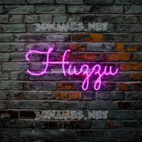 huzzu in Pink Neon style - 3D name wallpaper huzzu in Pink Neon style - 3D name wallpaper