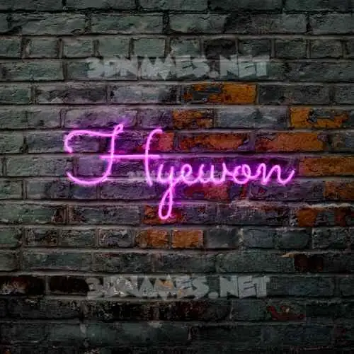 hyewon in Pink Neon style - 3D name wallpaper hyewon in Pink Neon style - 3D name wallpaper