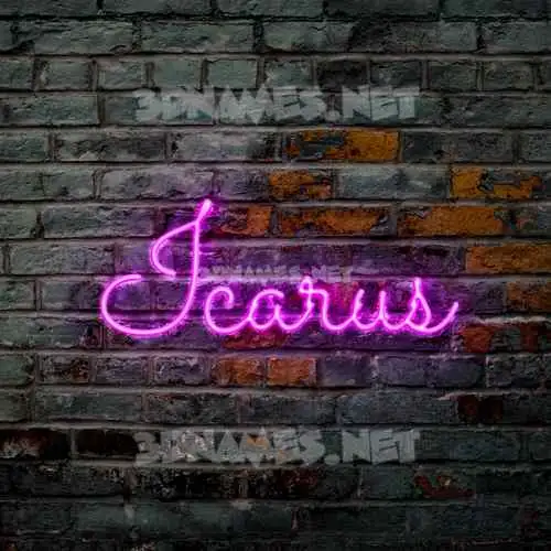 icarus in Pink Neon style - 3D name wallpaper icarus in Pink Neon style - 3D name wallpaper