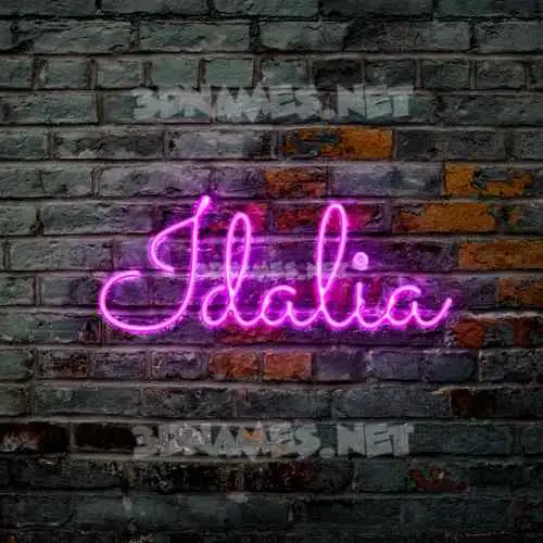 idalia in Pink Neon style - 3D name wallpaper idalia in Pink Neon style - 3D name wallpaper