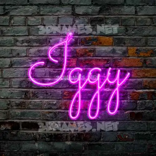 iggy in Pink Neon style - 3D name wallpaper iggy in Pink Neon style - 3D name wallpaper