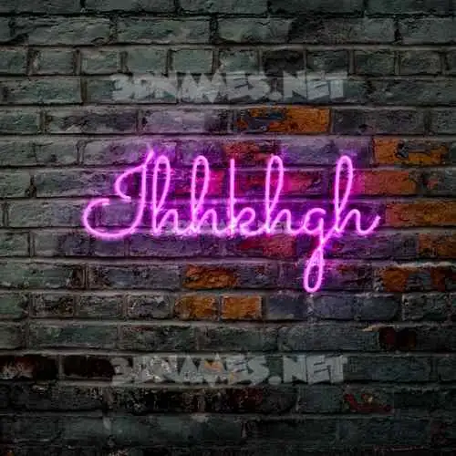 ihhkhgh in Pink Neon style - 3D name wallpaper ihhkhgh in Pink Neon style - 3D name wallpaper