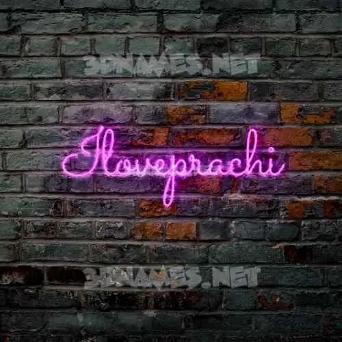 iloveprachi in Pink Neon style - 3D name wallpaper iloveprachi in Pink Neon style - 3D name wallpaper