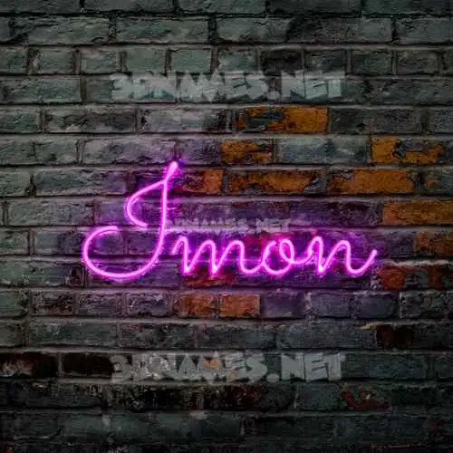 imon in Pink Neon style - 3D name wallpaper imon in Pink Neon style - 3D name wallpaper