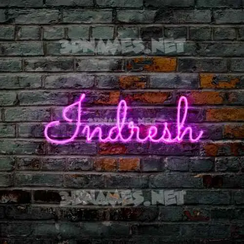 indresh in Pink Neon style - 3D name wallpaper indresh in Pink Neon style - 3D name wallpaper