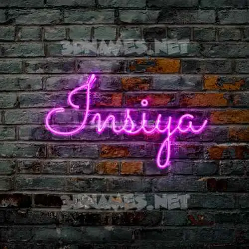 insiya in Pink Neon style - 3D name wallpaper insiya in Pink Neon style - 3D name wallpaper