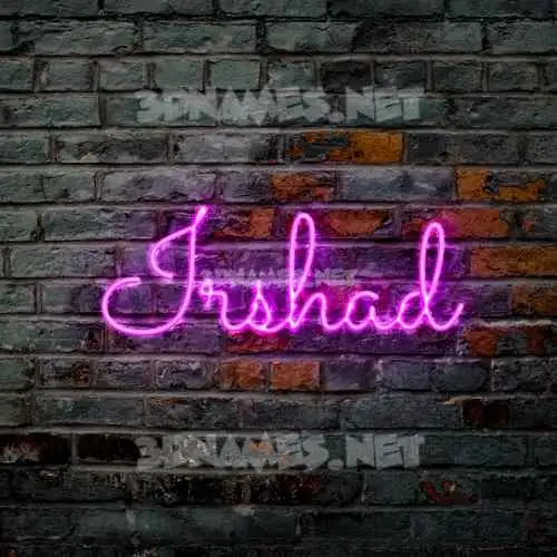 irshad in Pink Neon style - 3D name wallpaper irshad in Pink Neon style - 3D name wallpaper