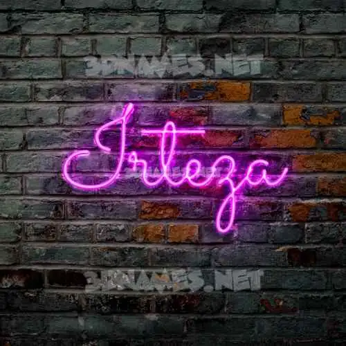 irteza in Pink Neon style - 3D name wallpaper irteza in Pink Neon style - 3D name wallpaper