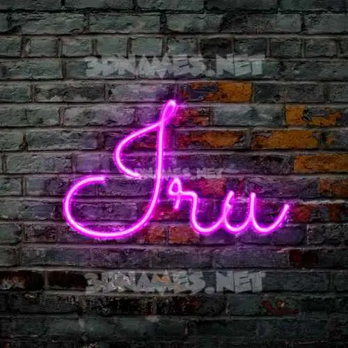 iru in Pink Neon style - 3D name wallpaper iru in Pink Neon style - 3D name wallpaper