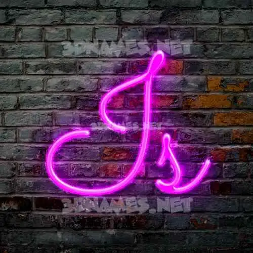 is in Pink Neon style - 3D name wallpaper