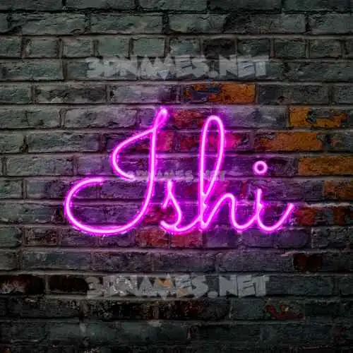 ishi in Pink Neon style - 3D name wallpaper ishi in Pink Neon style - 3D name wallpaper