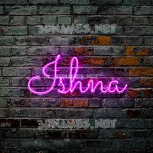 ishna in Pink Neon style - 3D name wallpaper ishna in Pink Neon style - 3D name wallpaper