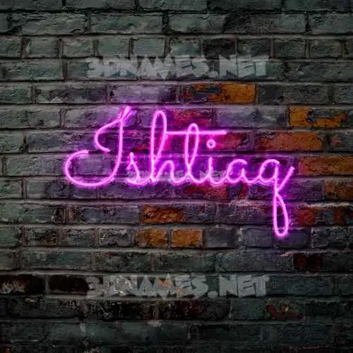 ishtiaq in Pink Neon style - 3D name wallpaper ishtiaq in Pink Neon style - 3D name wallpaper