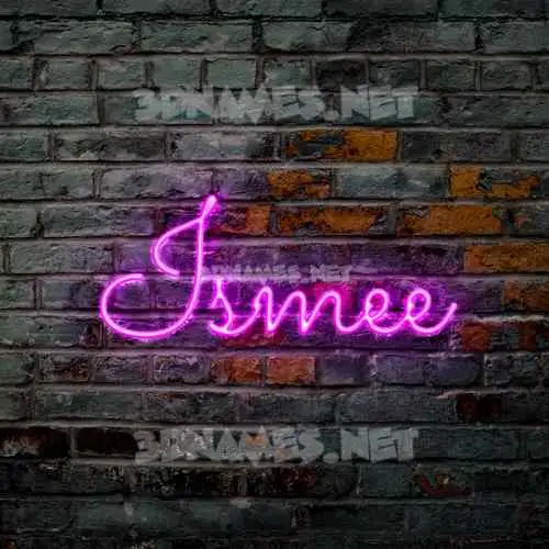 ismee in Pink Neon style - 3D name wallpaper ismee in Pink Neon style - 3D name wallpaper