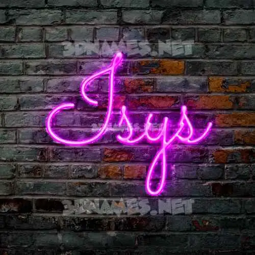 isys in Pink Neon style - 3D name wallpaper isys in Pink Neon style - 3D name wallpaper