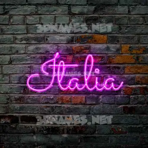 italia in Pink Neon style - 3D name wallpaper italia in Pink Neon style - 3D name wallpaper