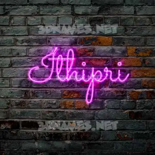 ithipri in Pink Neon style - 3D name wallpaper ithipri in Pink Neon style - 3D name wallpaper