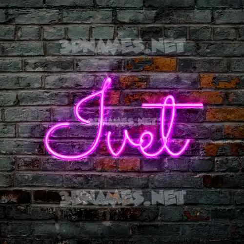 ivet in Pink Neon style - 3D name wallpaper ivet in Pink Neon style - 3D name wallpaper