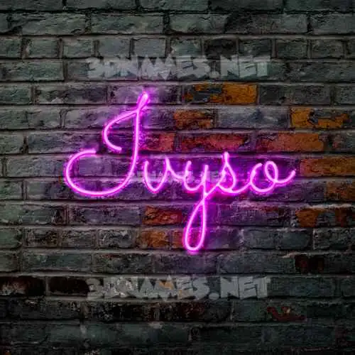 ivyso in Pink Neon style - 3D name wallpaper ivyso in Pink Neon style - 3D name wallpaper