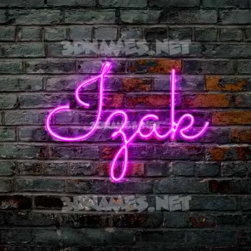 izak in Pink Neon style - 3D name wallpaper izak in Pink Neon style - 3D name wallpaper