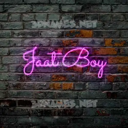 jaat boy in Pink Neon style - 3D name wallpaper jaat boy in Pink Neon style - 3D name wallpaper
