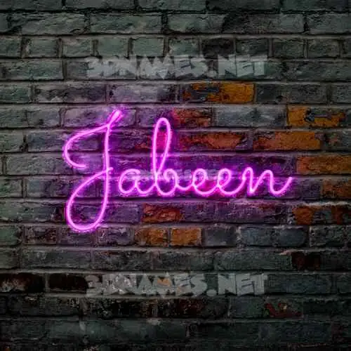 jabeen in Pink Neon style - 3D name wallpaper jabeen in Pink Neon style - 3D name wallpaper