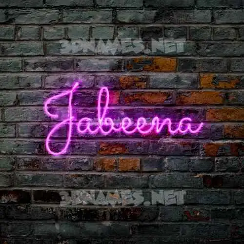 jabeena in Pink Neon style - 3D name wallpaper jabeena in Pink Neon style - 3D name wallpaper