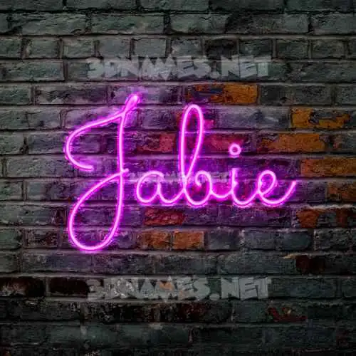 jabie in Pink Neon style - 3D name wallpaper jabie in Pink Neon style - 3D name wallpaper