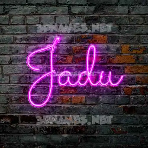 jadu in Pink Neon style - 3D name wallpaper jadu in Pink Neon style - 3D name wallpaper