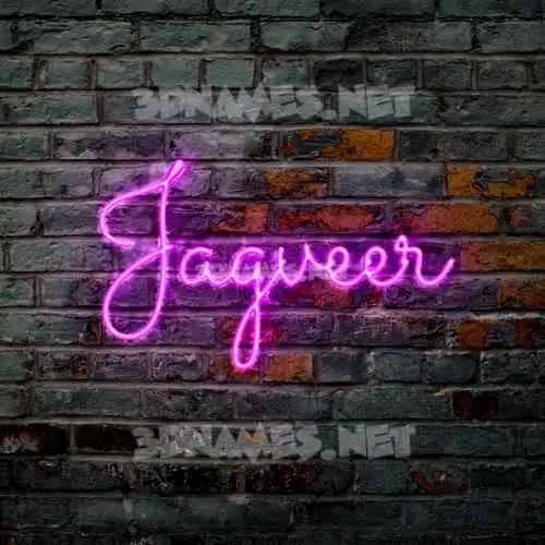 jagveer in Pink Neon style - 3D name wallpaper