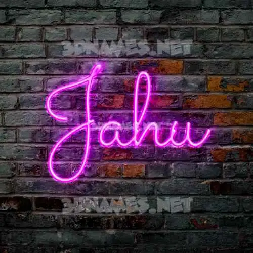 jahu in Pink Neon style - 3D name wallpaper jahu in Pink Neon style - 3D name wallpaper