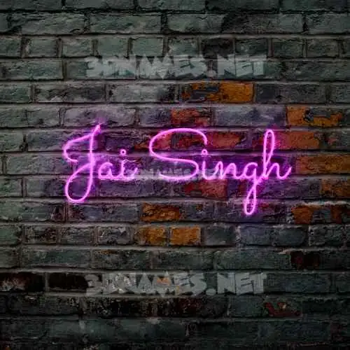 jai singh in Pink Neon style - 3D name wallpaper jai singh in Pink Neon style - 3D name wallpaper