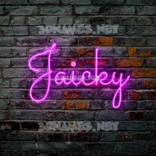 jaicky in Pink Neon style - 3D name wallpaper jaicky in Pink Neon style - 3D name wallpaper