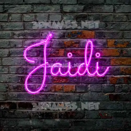 jaidi in Pink Neon style - 3D name wallpaper jaidi in Pink Neon style - 3D name wallpaper