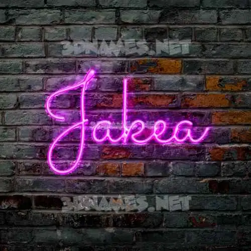 jakea in Pink Neon style - 3D name wallpaper jakea in Pink Neon style - 3D name wallpaper