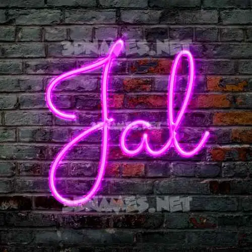 jal in Pink Neon style - 3D name wallpaper jal in Pink Neon style - 3D name wallpaper
