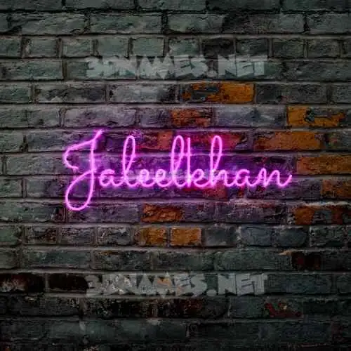jaleelkhan in Pink Neon style - 3D name wallpaper jaleelkhan in Pink Neon style - 3D name wallpaper