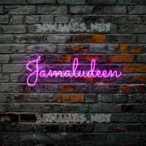 jamaludeen in Pink Neon style - 3D name wallpaper jamaludeen in Pink Neon style - 3D name wallpaper