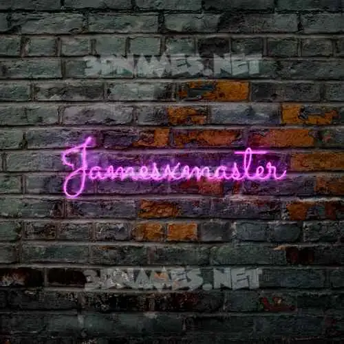 jamesxmaster in Pink Neon style - 3D name wallpaper jamesxmaster in Pink Neon style - 3D name wallpaper