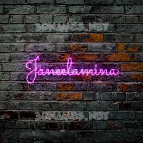 janeelamina in Pink Neon style - 3D name wallpaper janeelamina in Pink Neon style - 3D name wallpaper