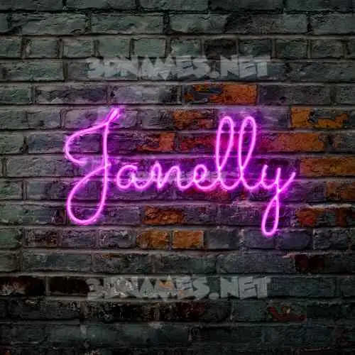 janelly in Pink Neon style - 3D name wallpaper janelly in Pink Neon style - 3D name wallpaper